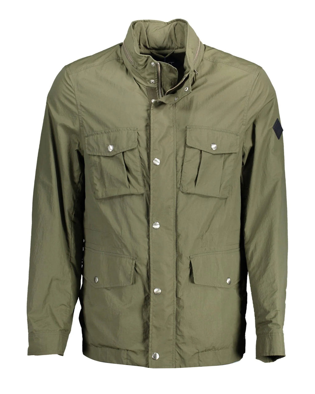 Braune Polyamid-Shell-Jacke