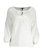 Weiße Baumwollbluse