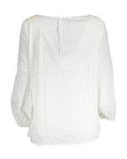 Weiße Baumwollbluse