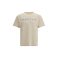 Beiges Baumwoll-T-Shirt