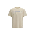 Beiges Baumwoll-T-Shirt