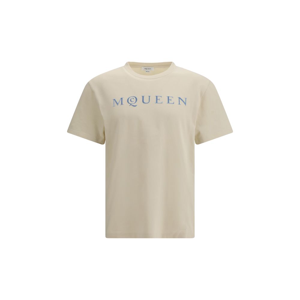 Beiges Baumwoll-T-Shirt