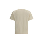Beiges Baumwoll-T-Shirt