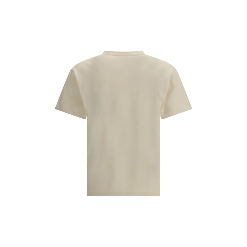 Beiges Baumwoll-T-Shirt