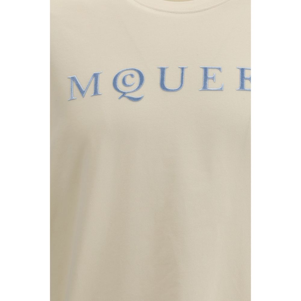 Beiges Baumwoll-T-Shirt