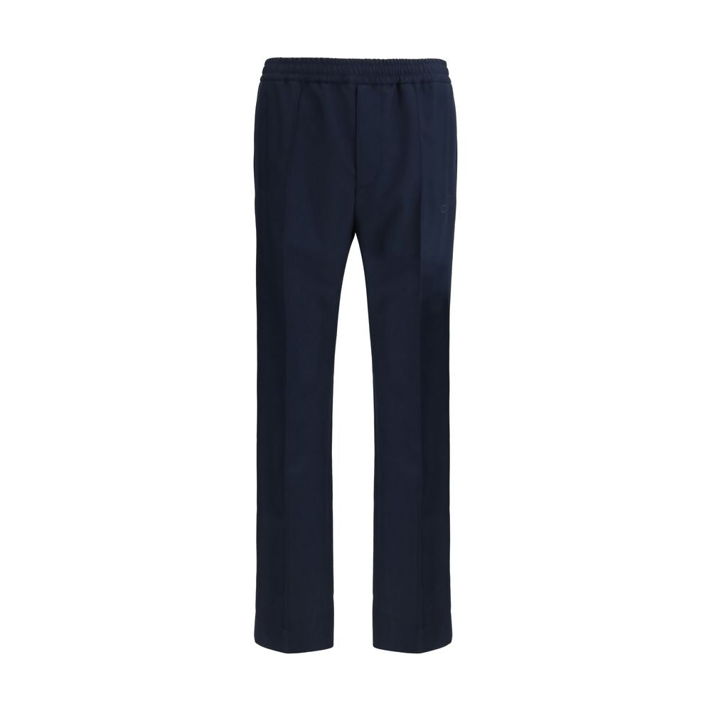 Blaue lässige Polyesterhose