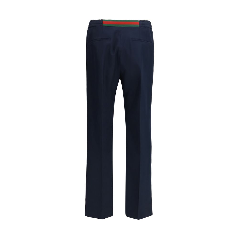 Blaue lässige Polyesterhose