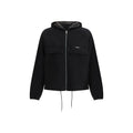 Schwarze Polyester-Shell-Jacke