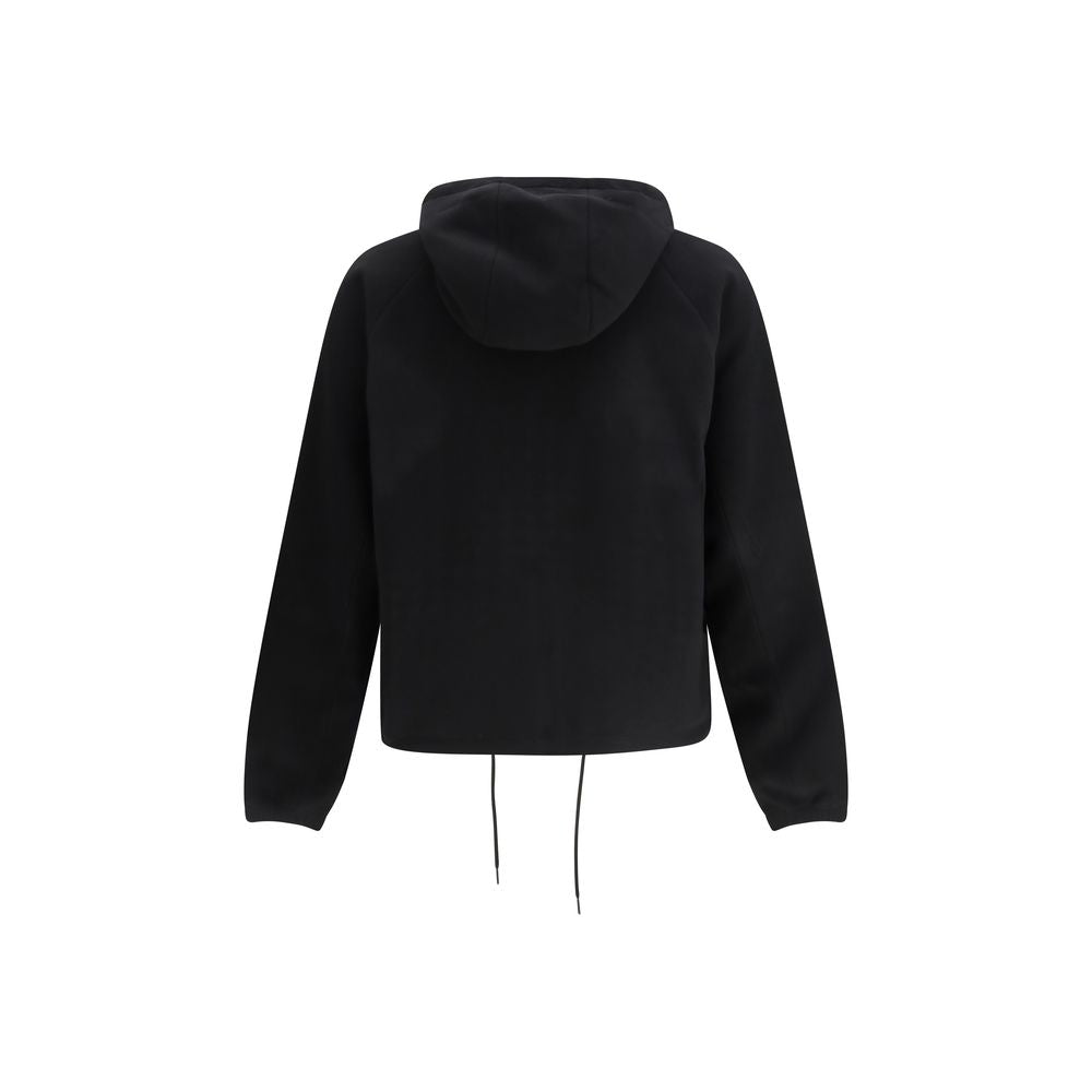 Schwarze Polyester-Shell-Jacke