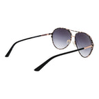 Schwarze Sonnenbrille aus Metall