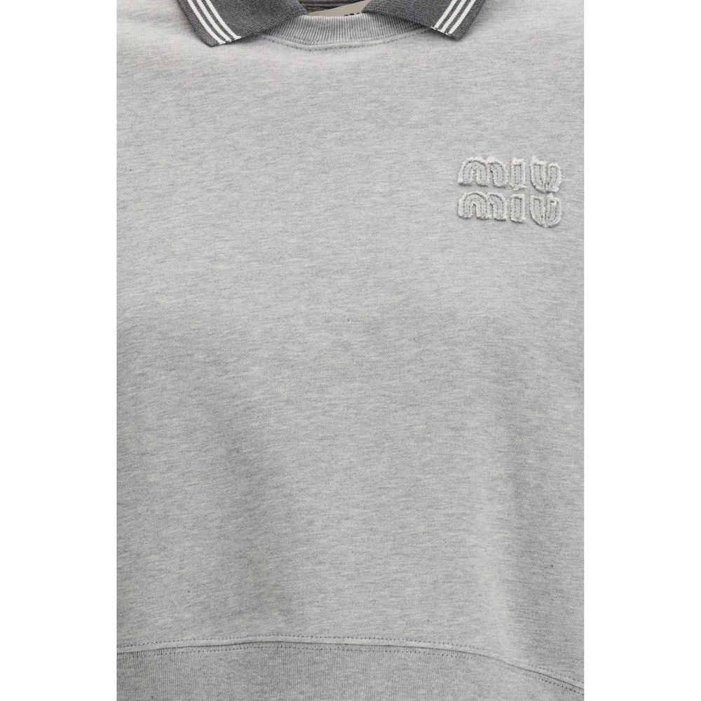 Graues Baumwoll-Sweatshirt
