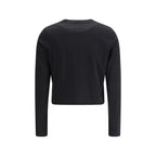 Black Cotton Long Sleeve T-Shirt
