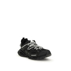 Scarpe da ginnastica atletiche in polietilene nero