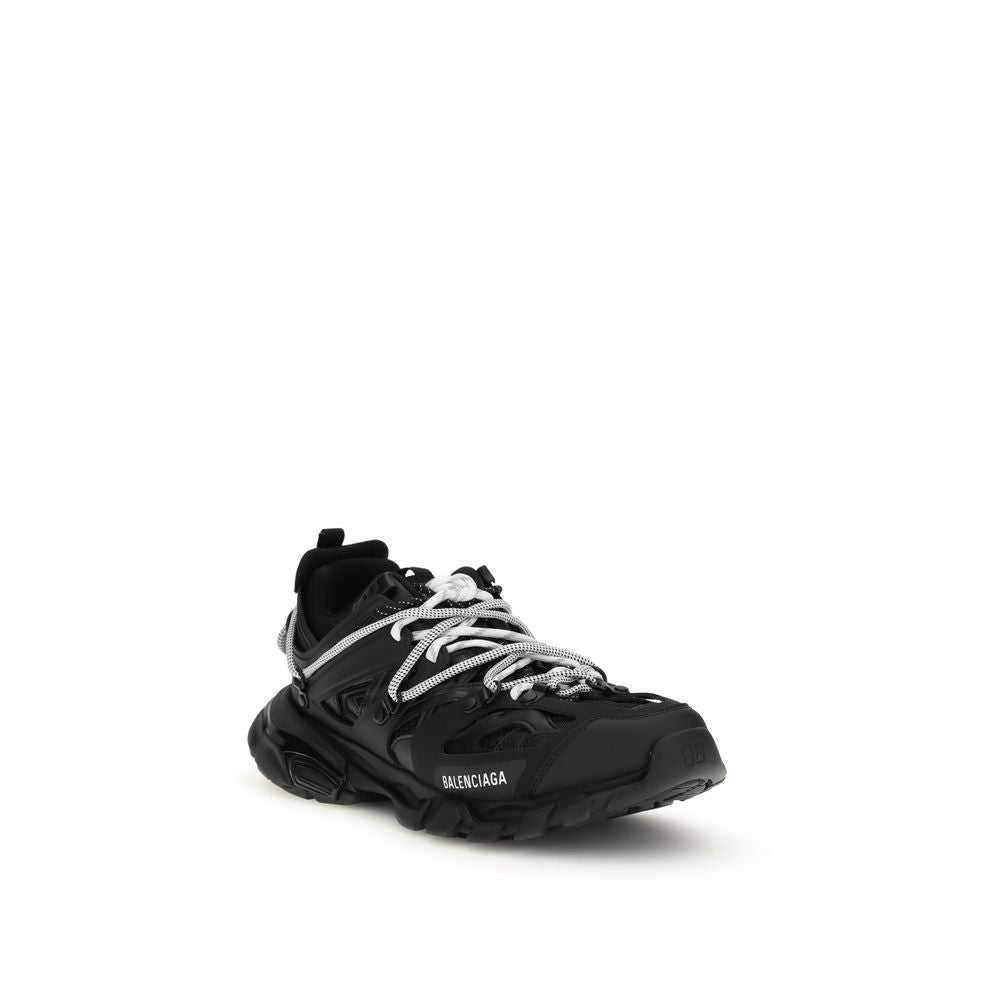 Scarpe da ginnastica atletiche in polietilene nero