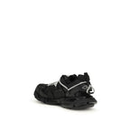 Scarpe da ginnastica atletiche in polietilene nero