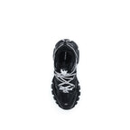 Scarpe da ginnastica atletiche in polietilene nero