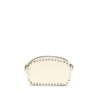 Beige Calf Leather Bos Taurus Shoulder Bag