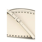Beige Calf Leather Bos Taurus Shoulder Bag