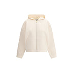 Weißes Modal-Sweatshirt