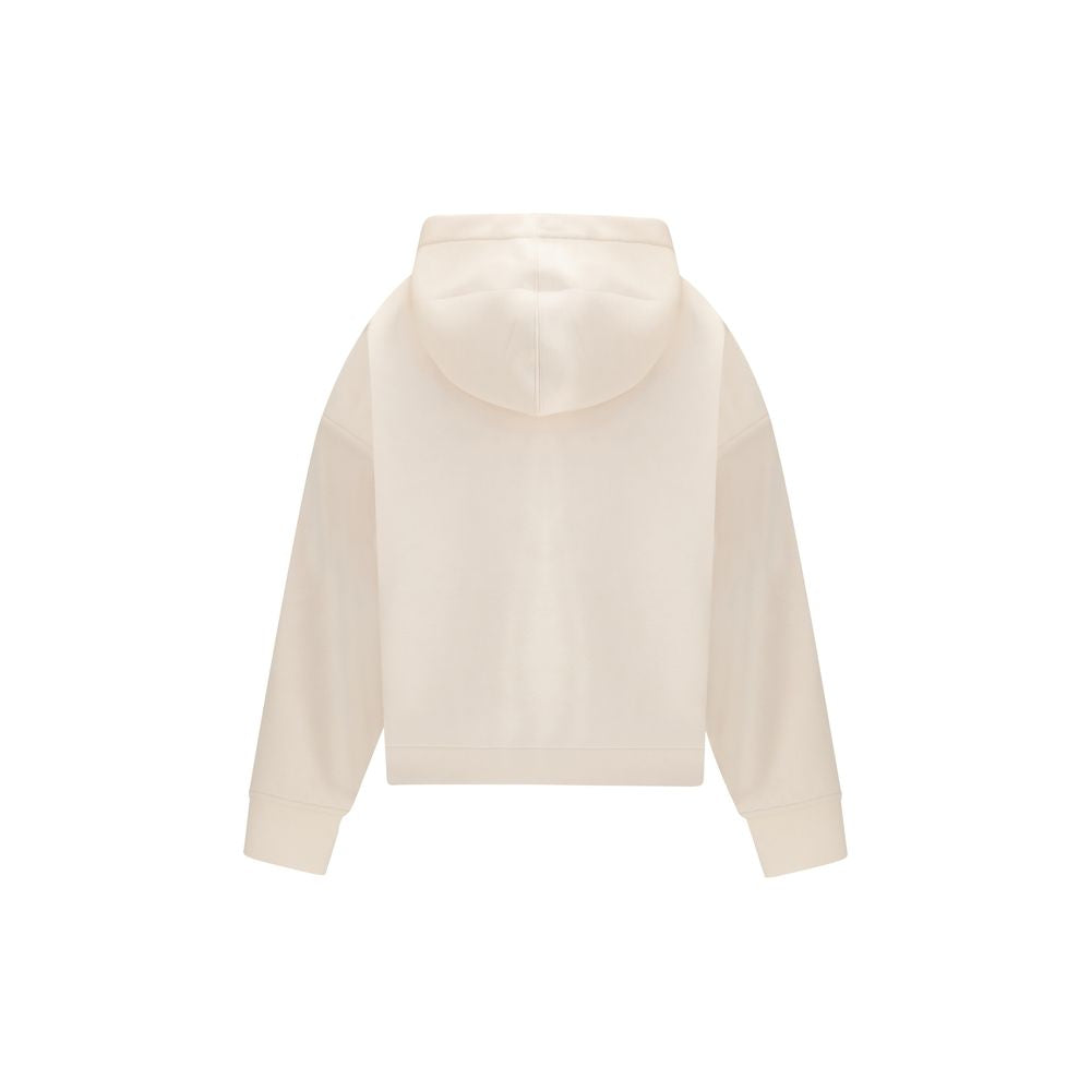Weißes Modal-Sweatshirt