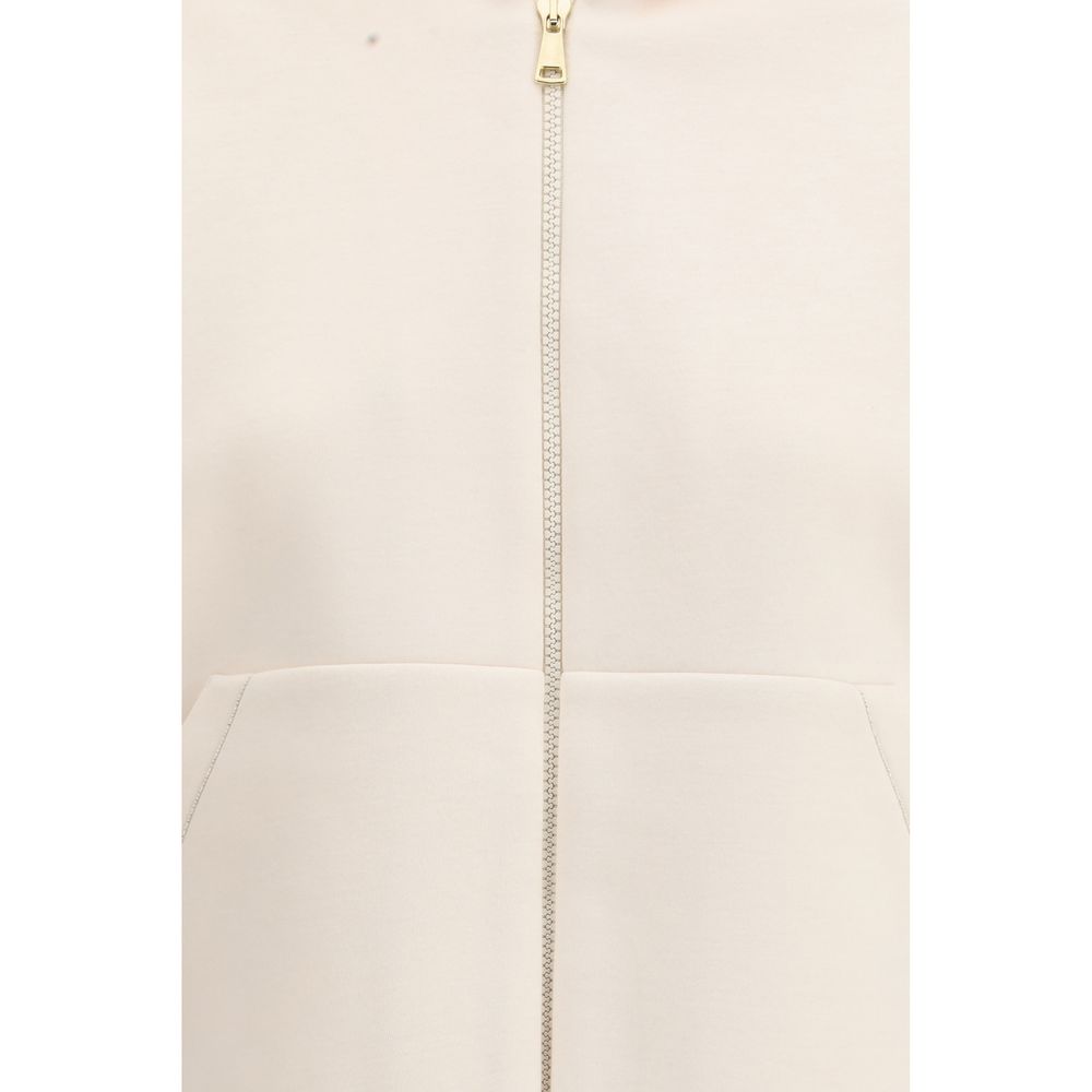 Weißes Modal-Sweatshirt