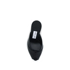 Black Calf Leather Bos Taurus Stiletto Heel Sandals