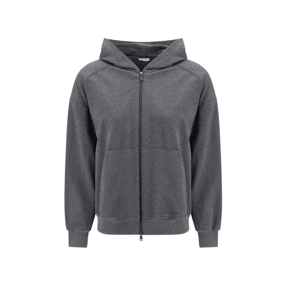 Graues Baumwoll-Sweatshirt