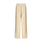 Beige Viskose-Freizeithose