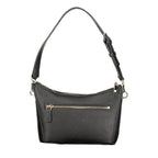 Black Polyurethane Women Handbag
