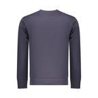 Blue Cotton Men Sweatshirt