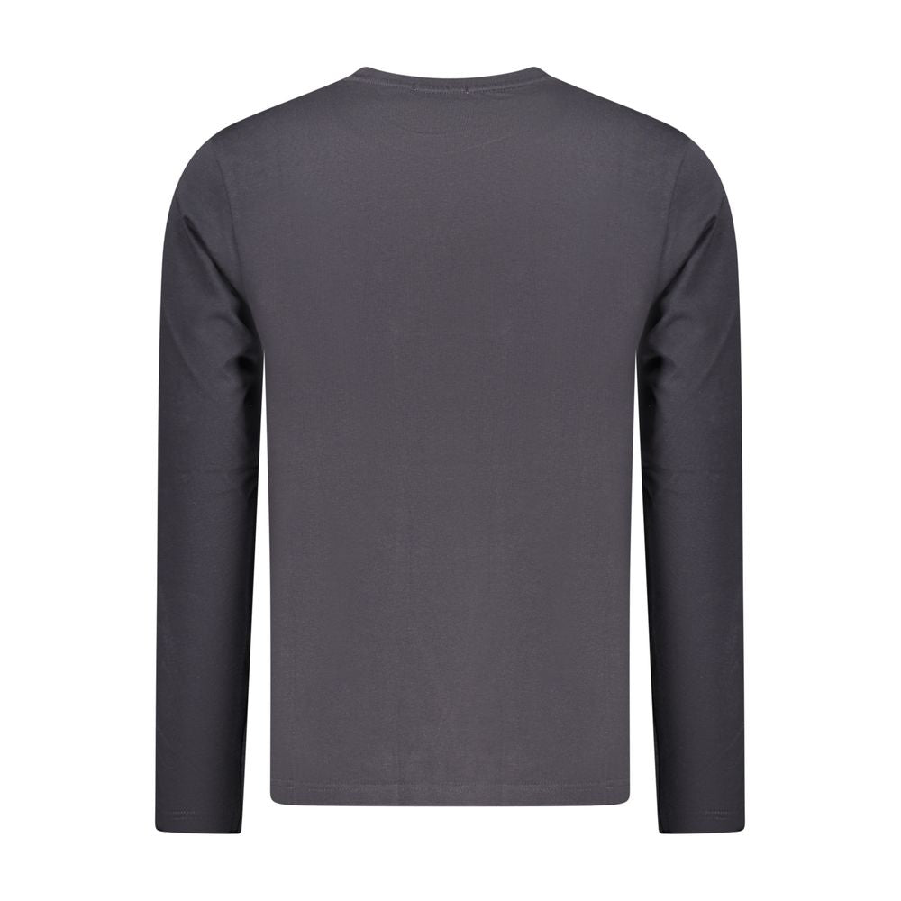 T-shirt da uomo in cotone blu