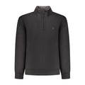 Black Cotton Men Sweatshirt