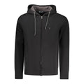 Herren-Kapuzenpullover aus schwarzer Baumwolle