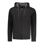 Herren-Kapuzenpullover aus schwarzer Baumwolle