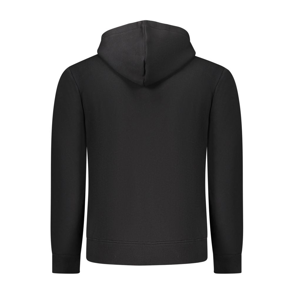Herren-Kapuzenpullover aus schwarzer Baumwolle