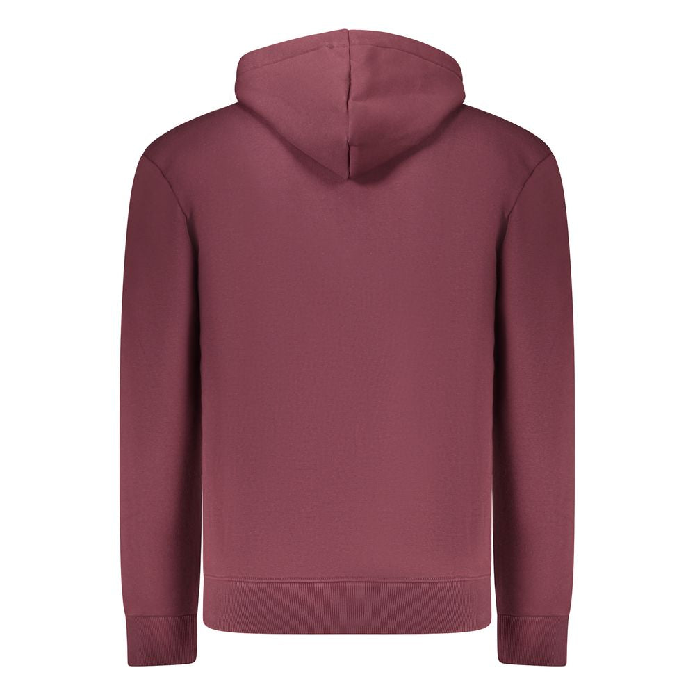 Rotes Kapuzen-Sweatshirt für Herren aus Baumwolle