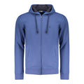Blue Cotton Men's Hoodie Sweatshirt