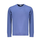 Blue Cotton Men Sweatshirt
