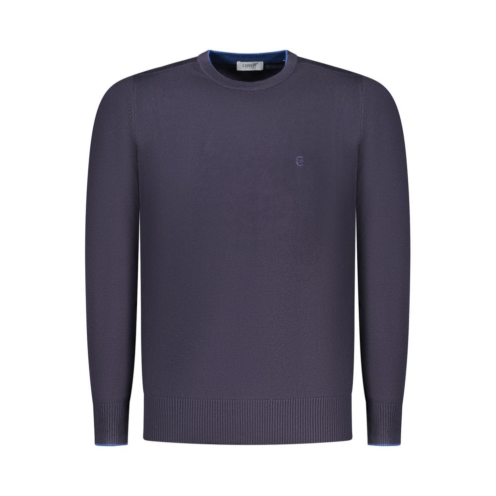 Men's Blue Viscose Sweater