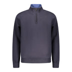 Blue Cotton Men Sweatshirt
