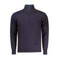 Blauer Viskose-Pullover für Herren