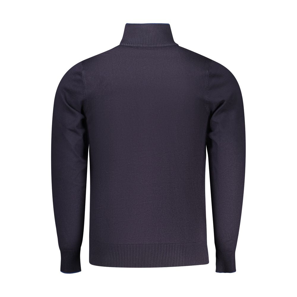 Blauer Viskose-Pullover für Herren