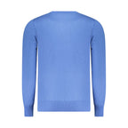 Blu Viscosa Uomo Maglia