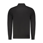 Schwarzes Viskose-Herren-T-Shirt
