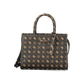 Braune Polyurethan-Damenhandtasche