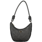 Damenhandtasche aus schwarzem Polyurethan