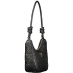 Damenhandtasche aus schwarzem Polyurethan