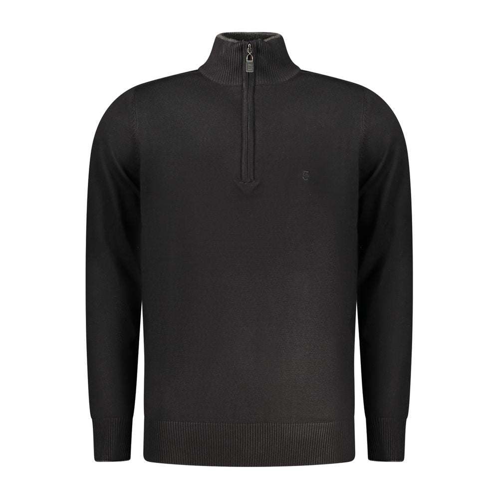 Schwarzer Herrenpullover aus Viskose