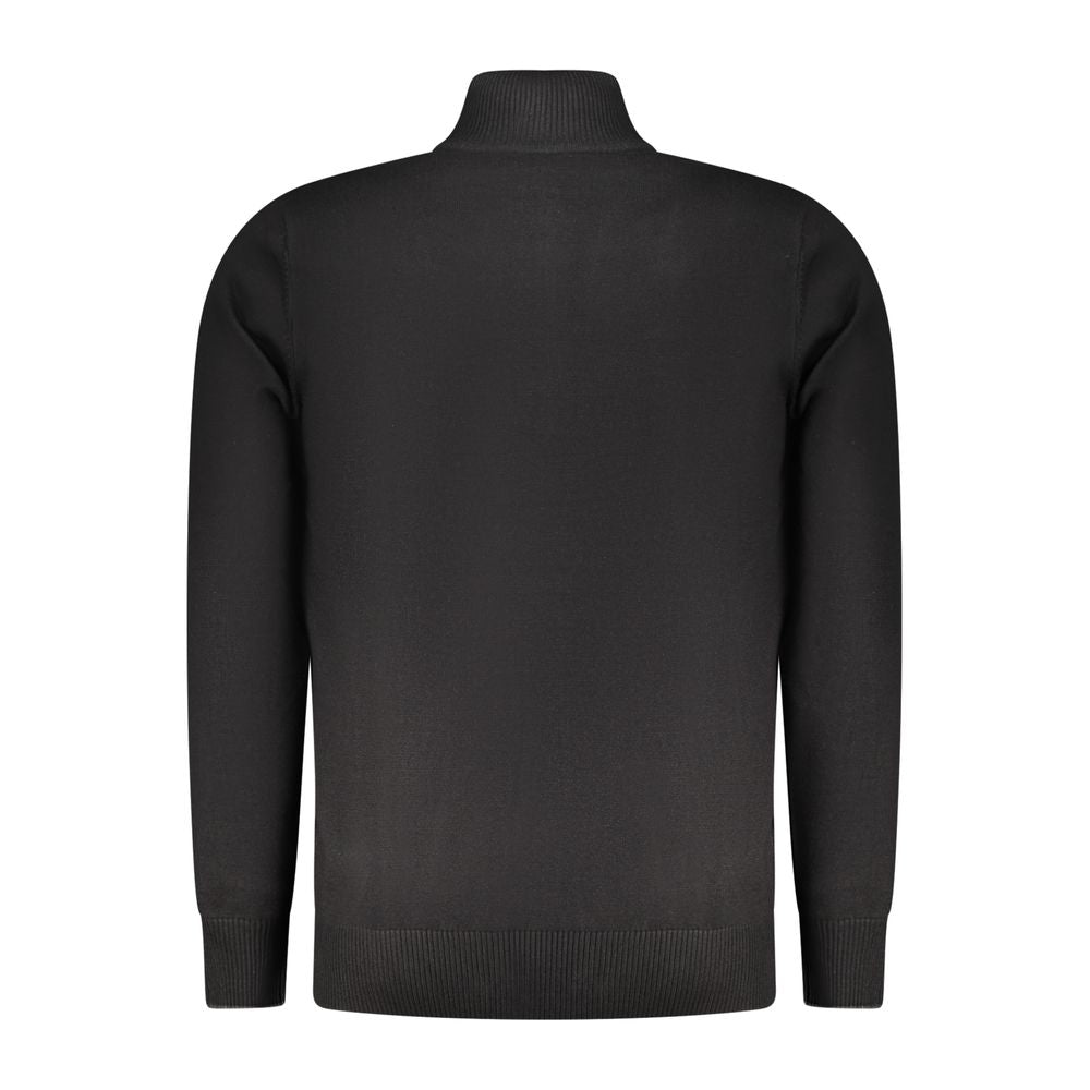 Schwarzer Herrenpullover aus Viskose