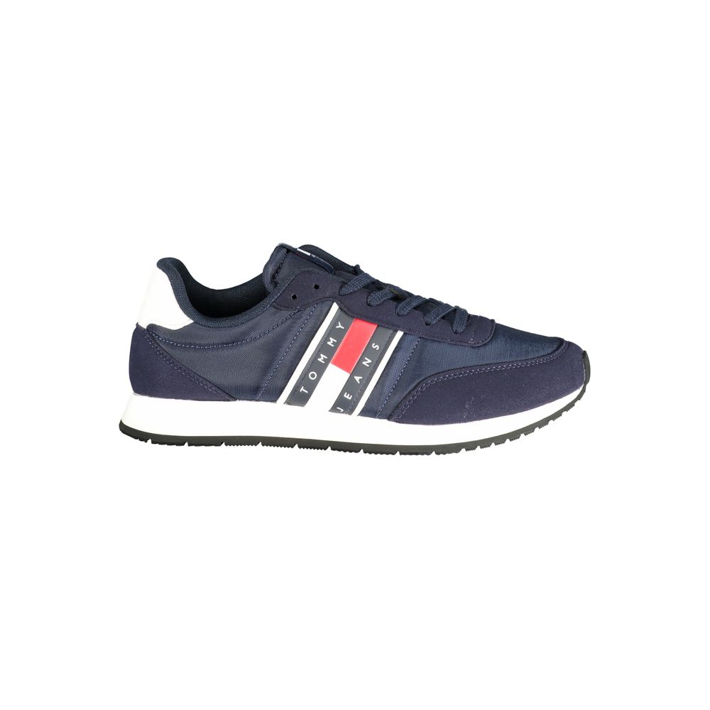 Blue Polyurethane Men's Sneaker